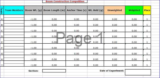 Boom Construction Competition - EG1003 Lab Manual