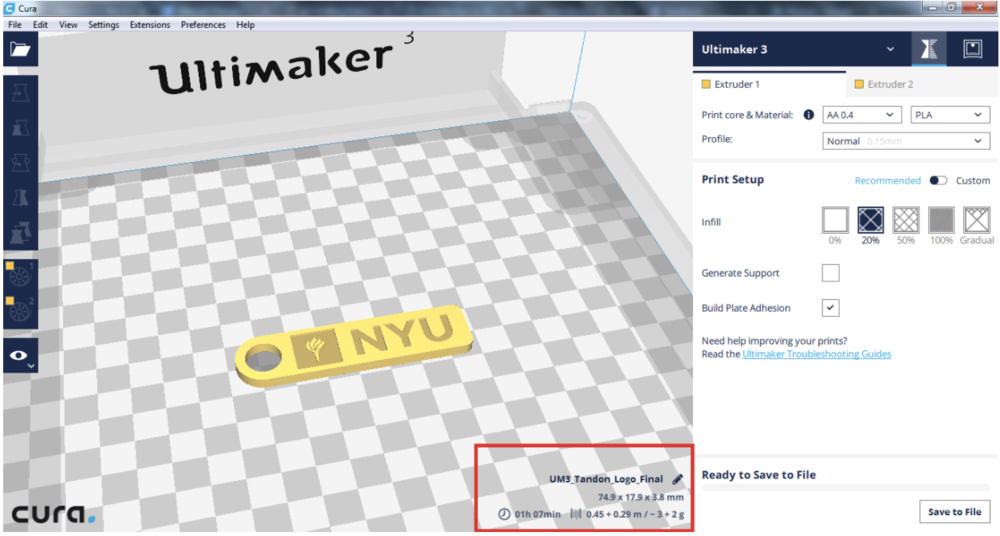 Cura Guide - EG1003 Lab Manual